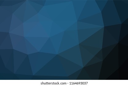 Dark BLUE vector abstract mosaic pattern. A vague abstract illustration with gradient. A new texture for your design.