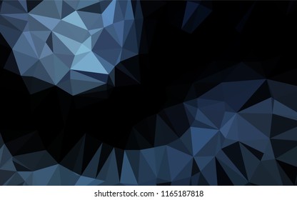 Dark BLUE vector abstract mosaic pattern. Colorful illustration in abstract style with gradient. The completely new template can be used for your brand book.