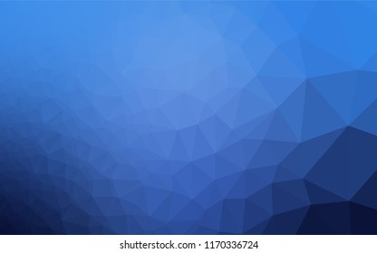 Dark BLUE vector abstract mosaic pattern. An elegant bright illustration with gradient. The textured pattern can be used for background.