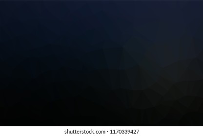 Dark BLUE vector abstract mosaic pattern. Glitter abstract illustration with an elegant design. The completely new template can be used for your brand book.