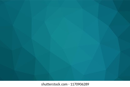 Dark BLUE vector abstract mosaic pattern. Glitter abstract illustration with an elegant design. The best triangular design for your business.