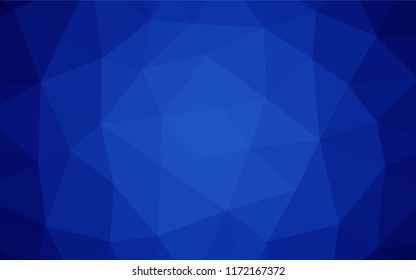 Dark BLUE vector abstract mosaic pattern. Brand new colored illustration in blurry style with gradient. Brand new style for your business design.
