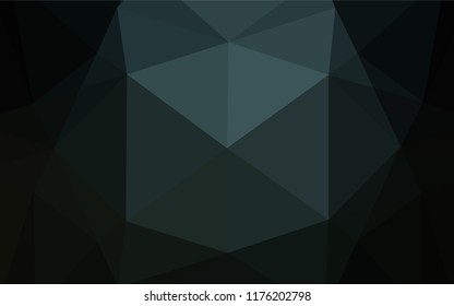 Dark BLUE vector abstract mosaic backdrop. Modern geometrical abstract illustration with gradient. Brand new design for your business.