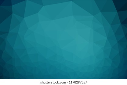 Dark BLUE vector abstract mosaic background. Brand new colored illustration in blurry style with gradient. Brand new design for your business.