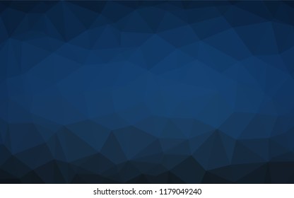 Dark BLUE vector abstract mosaic background. Shining colored illustration in a Brand new style. A new texture for your design.