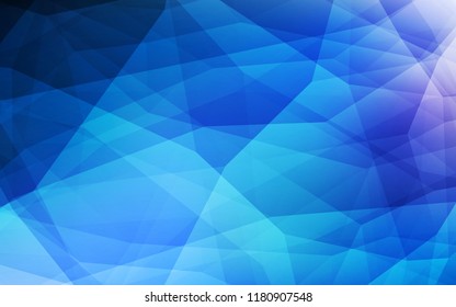 Dark BLUE vector abstract mosaic background. Modern abstract illustration with triangles. Brand new style for your business design.