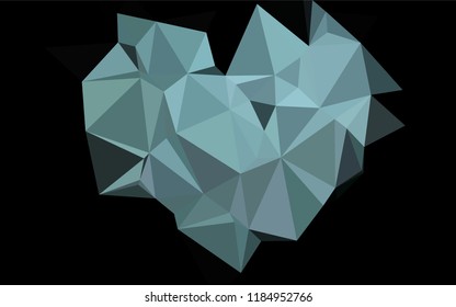 Dark BLUE vector abstract mosaic backdrop. Colorful abstract illustration with gradient. A completely new design for your business.