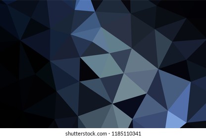 Dark BLUE vector abstract mosaic pattern. Colorful illustration in abstract style with gradient. The textured pattern can be used for background.
