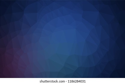 Dark BLUE vector abstract mosaic pattern. Glitter abstract illustration with an elegant design. A completely new design for your business.