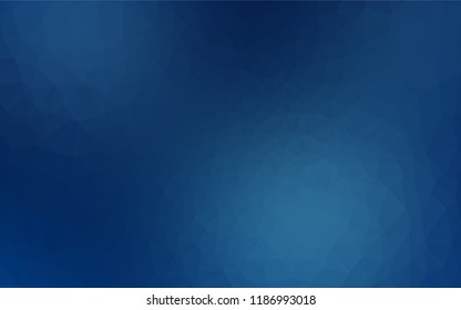 Dark BLUE vector abstract mosaic backdrop. Modern geometrical abstract illustration with gradient. The completely new template can be used for your brand book.