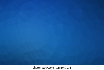 Dark BLUE vector abstract mosaic pattern. Colorful illustration in abstract style with gradient. A completely new design for your business.