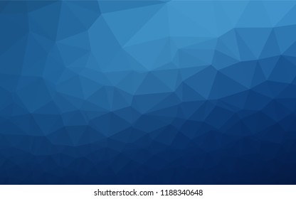 Dark BLUE vector abstract mosaic backdrop. Colorful illustration in abstract style with gradient. The template can be used as a background for cell phones.