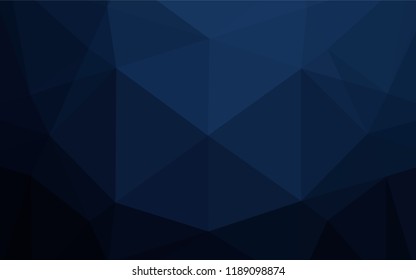 Dark BLUE vector abstract mosaic pattern. Brand new colored illustration in blurry style with gradient. Brand new style for your business design.