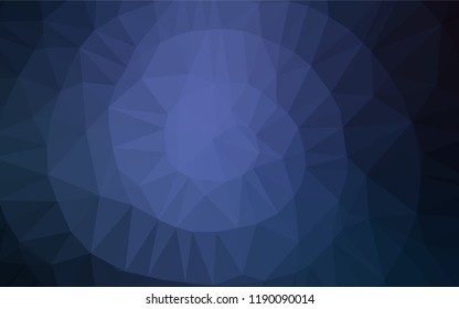 Dark BLUE vector abstract mosaic background. A completely new color illustration in a vague style. A completely new template for your business design.