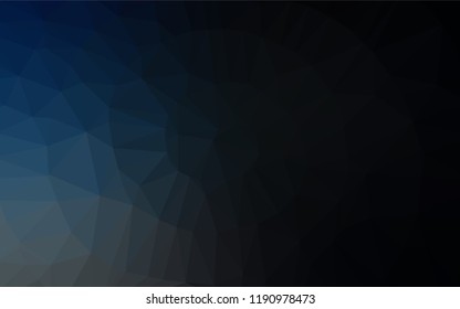 Dark BLUE vector abstract mosaic pattern. Glitter abstract illustration with an elegant design. The elegant pattern can be used as part of a brand book.