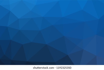 Dark BLUE vector abstract mosaic backdrop. Modern geometrical abstract illustration with gradient. The completely new template can be used for your brand book.