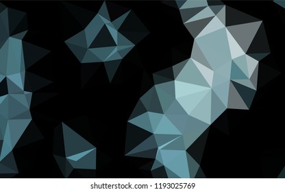 Dark BLUE vector abstract mosaic background. Colorful illustration in abstract style with gradient. The elegant pattern can be used as part of a brand book.