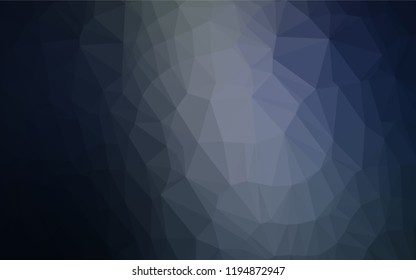 Dark BLUE vector abstract mosaic pattern. Modern geometrical abstract illustration with gradient. A completely new template for your business design.