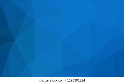 Dark BLUE vector abstract mosaic background. A completely new color illustration in a vague style. A new texture for your design.