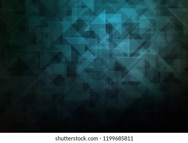 Dark BLUE vector abstract mosaic abstract mosaic. Creative illustration in halftone style with gradient. The completely new template can be used for your brand book.