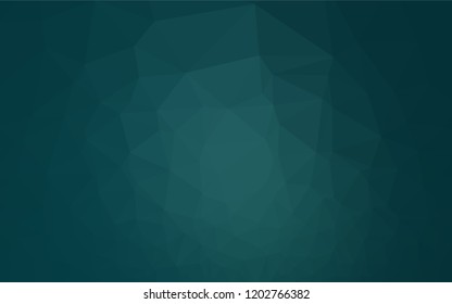 Dark BLUE vector abstract mosaic pattern. Shining illustration, which consist of triangles. The template can be used as a background for cell phones.