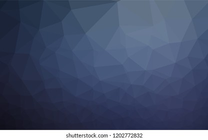 Dark BLUE vector abstract mosaic pattern. Shining colored illustration in a Brand new style. The completely new template can be used for your brand book.