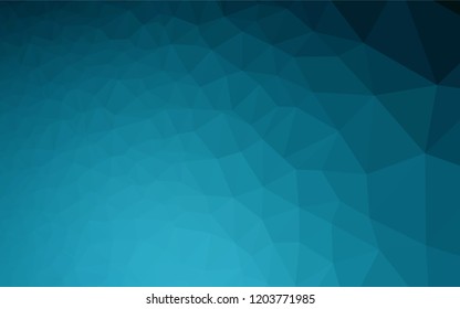 Dark BLUE vector abstract mosaic background. Modern geometrical abstract illustration with gradient. Brand new style for your business design.