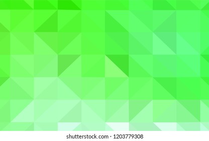 Dark BLUE vector abstract mosaic pattern. Triangular geometric sample with gradient.  Completely new template for your banner.