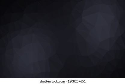Dark BLUE vector abstract mosaic pattern. A sample with polygonal shapes. Triangular pattern for your business design.