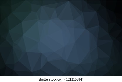 Dark BLUE vector abstract mosaic pattern. Glitter abstract illustration with an elegant design. The elegant pattern can be used as part of a brand book.