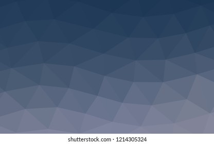 Dark BLUE vector abstract mosaic abstract mosaic. Creative illustration in halftone style with gradient. Brand new design for your business.