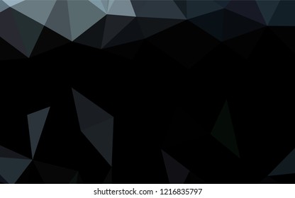 Dark BLUE vector abstract mosaic backdrop. Colorful illustration in abstract style with gradient. A new texture for your design.