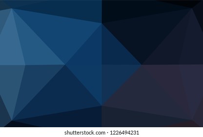 Dark BLUE vector abstract mosaic pattern. Modern geometrical abstract illustration with gradient. Brand new style for your business design.