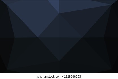 Dark BLUE vector abstract mosaic pattern. Glitter abstract illustration with an elegant design. A completely new template for your business design.