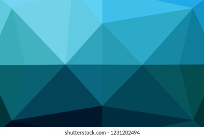 Dark BLUE vector abstract mosaic backdrop. Glitter abstract illustration with an elegant design. Brand new design for your business.