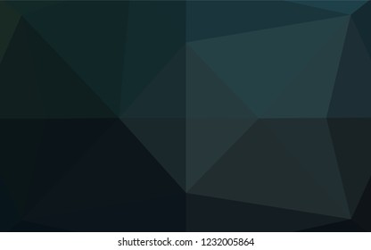 Dark BLUE vector abstract mosaic pattern. Creative illustration in halftone style with gradient. Brand new style for your business design.