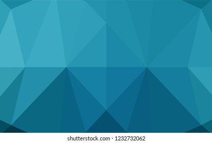 Dark BLUE vector abstract mosaic background. Brand new colored illustration in blurry style with gradient. Brand new style for your business design.