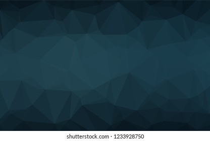 Dark BLUE vector abstract mosaic background. Creative illustration in halftone style with gradient. The textured pattern can be used for background.