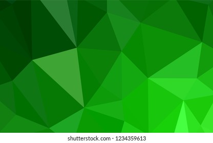 Dark BLUE vector abstract mosaic backdrop. Polygonal abstract illustration with gradient. Brand new design for your business.