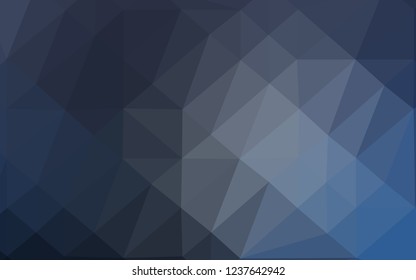 Dark BLUE vector abstract mosaic pattern. Colorful illustration in abstract style with gradient. Brand new design for your business.