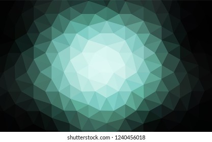 Dark BLUE vector abstract mosaic background. Colorful abstract illustration with triangles. Template for cell phone's backgrounds.