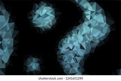 Dark BLUE vector abstract mosaic backdrop. Brand new colored illustration in blurry style with gradient. Brand new style for your business design.