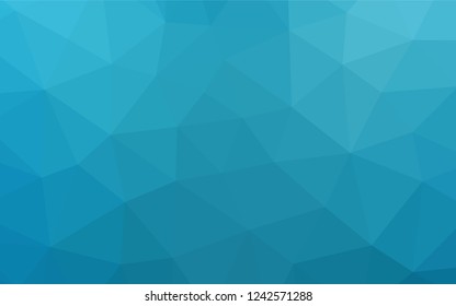 Dark BLUE vector abstract mosaic background. A completely new color illustration in a vague style. A completely new template for your business design.