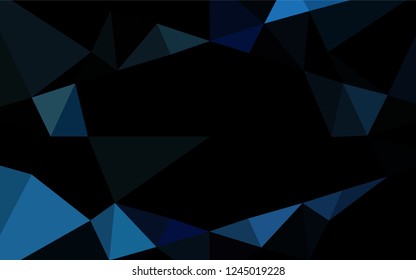 Dark BLUE vector abstract mosaic pattern. Colorful illustration in abstract style with gradient. The textured pattern can be used for background.