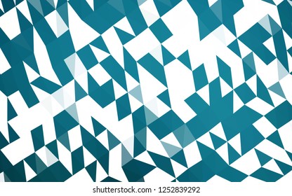 Dark BLUE vector abstract mosaic background. Creative geometric illustration in Origami style with gradient. The elegant pattern can be used as part of a brand book.