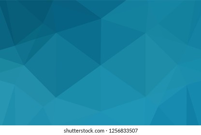 Dark BLUE vector abstract mosaic background. Glitter abstract illustration with an elegant design. The polygonal design can be used for your web site.