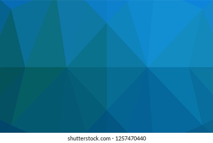 Dark BLUE vector abstract mosaic backdrop. A completely new color illustration in a vague style. The completely new template can be used for your brand book.