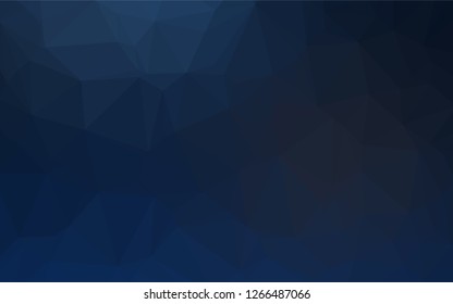 Dark BLUE vector abstract mosaic backdrop. An elegant bright illustration with gradient. Brand new design for your business.