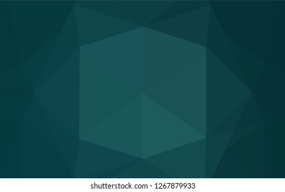 Dark BLUE vector abstract mosaic backdrop. Colorful abstract illustration with gradient. Brand new style for your business design.