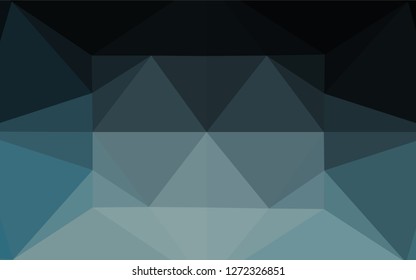 Dark BLUE vector abstract mosaic background. A completely new color illustration in a vague style. A completely new template for your business design.
